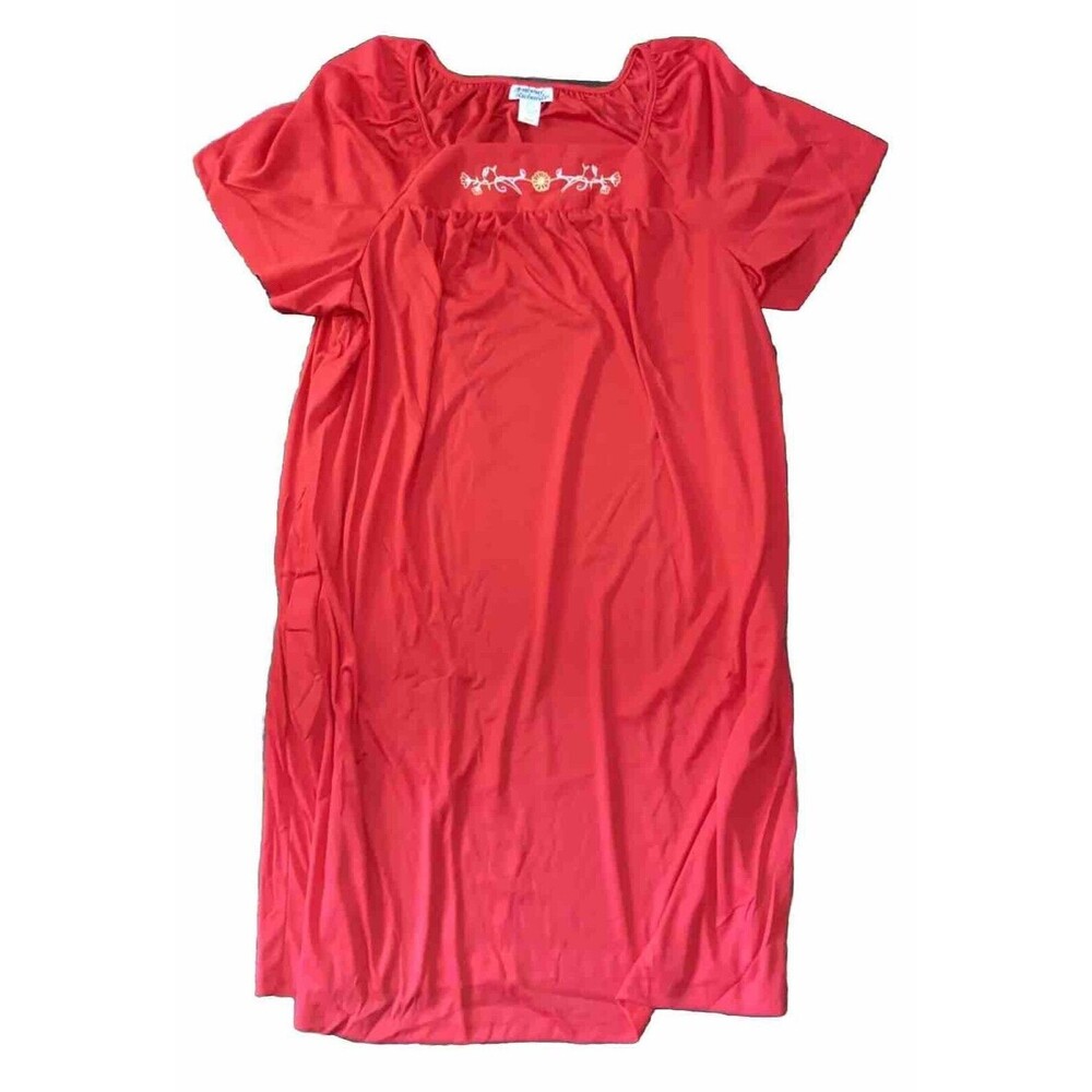 Anthony Richards Red House Dress MuMu Nightgown Plus Size 4X